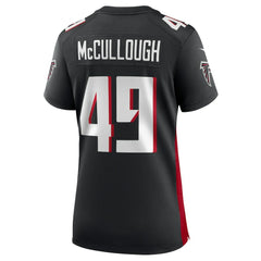 Liam McCullough Atlanta Falcons Women's Team Game Jersey Black - Nike