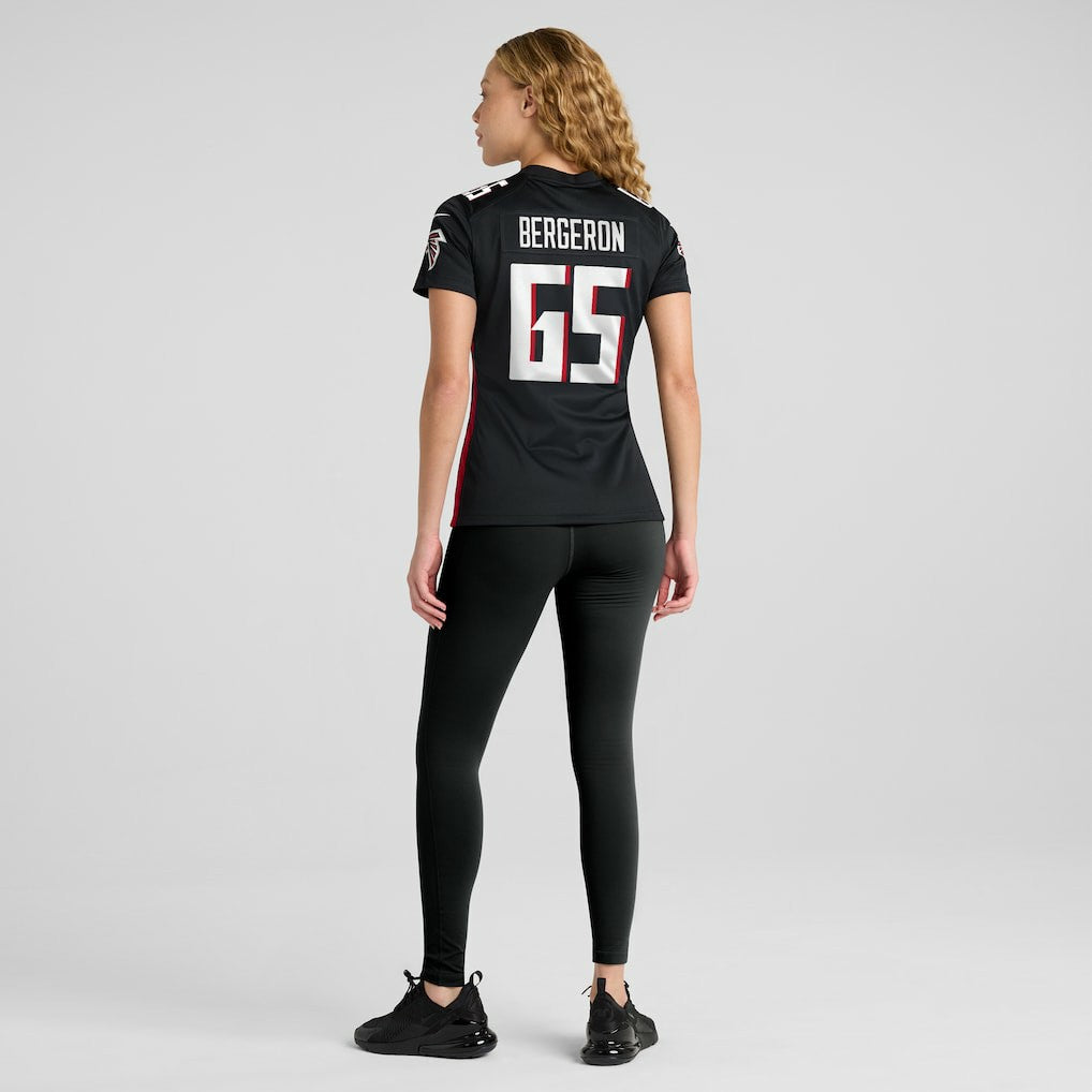 Matthew Bergeron Atlanta Falcons Women's Team Game Jersey Black - Nike