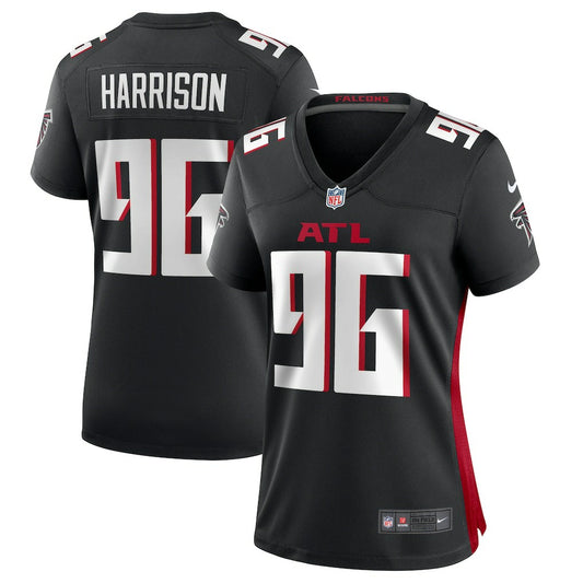 Zach Harrison Atlanta Falcons Women's Team Game Jersey - Black | NFL Jerseys