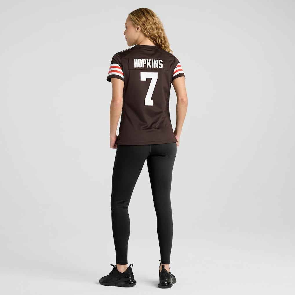 Dustin Hopkins Cleveland Browns Women's Team Game Jersey Brown - Nike