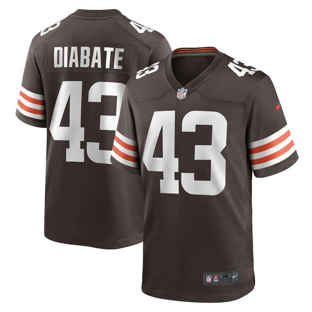 Mohamoud Diabate Cleveland Browns Team Game Jersey Brown - Nike