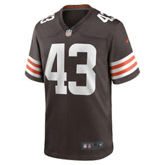 Mohamoud Diabate Cleveland Browns Team Game Jersey Brown - Nike