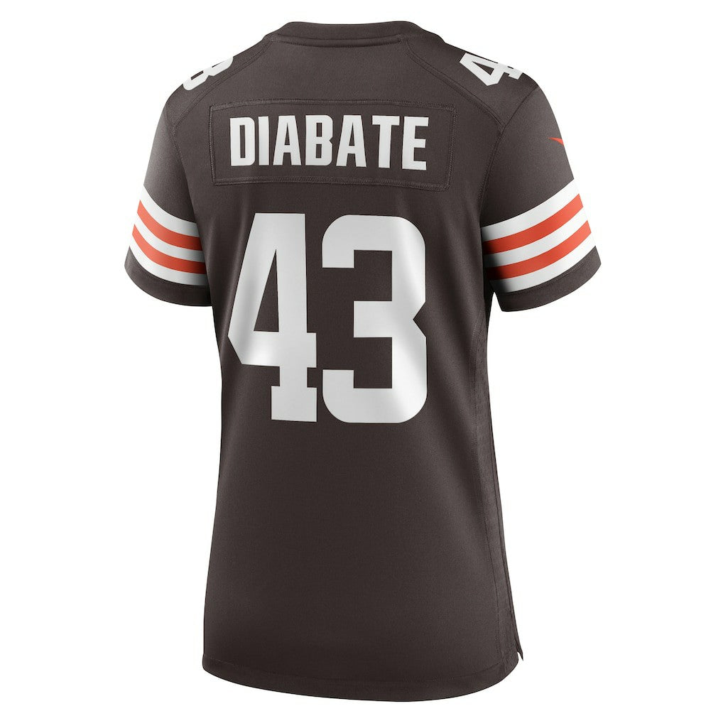 Mohamoud Diabate Cleveland Browns Women's Team Game Jersey Brown - Nike