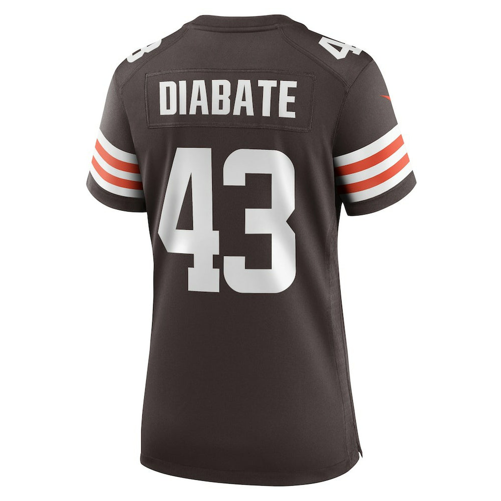 Mohamoud Diabate Cleveland Browns Women's Team Game Jersey Brown - Nike