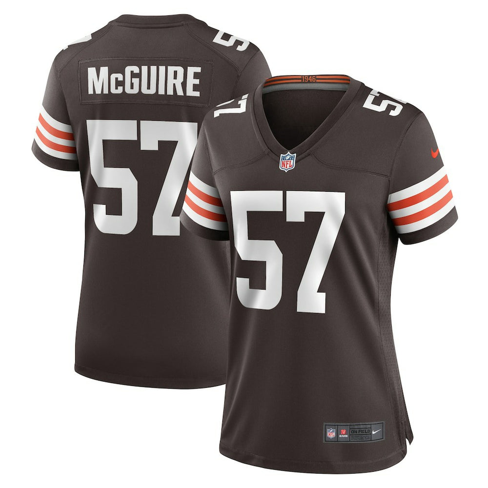 Isaiah McGuire Cleveland Browns Women's Team Game Jersey Brown - Nike