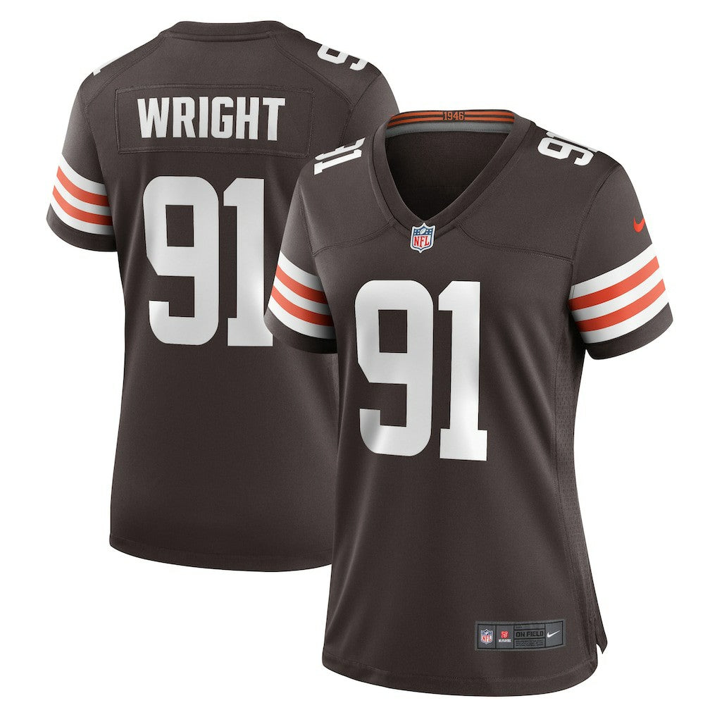 Alex Wright Cleveland Browns Women's Team Game Jersey - Brown | NFL Jerseys