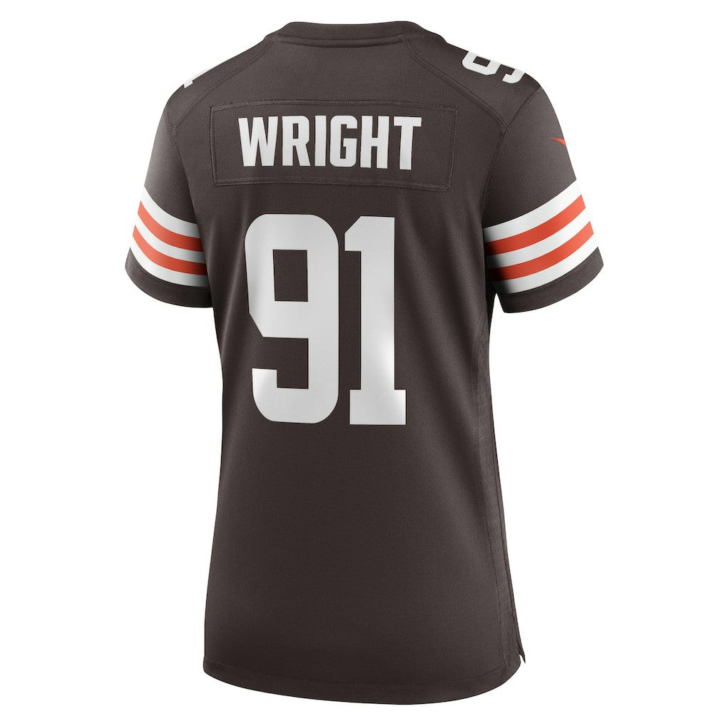 Alex Wright Cleveland Browns Women's Team Game Jersey - Brown | NFL Jerseys