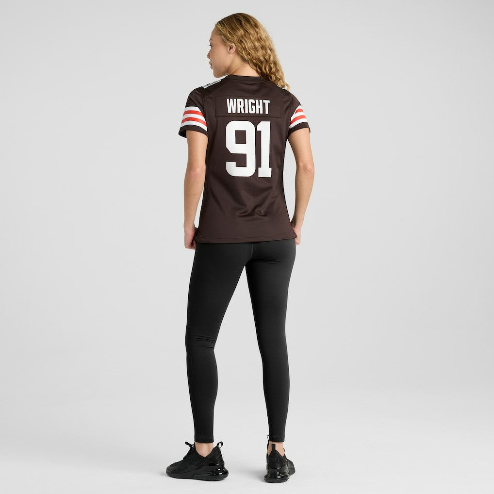 Alex Wright Cleveland Browns Women's Team Game Jersey - Brown | NFL Jerseys