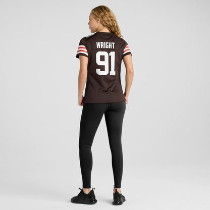 Alex Wright Cleveland Browns Women's Team Game Jersey - Brown | NFL Jerseys