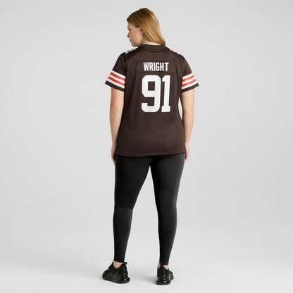 Alex Wright Cleveland Browns Women's Team Game Jersey - Brown | NFL Jerseys