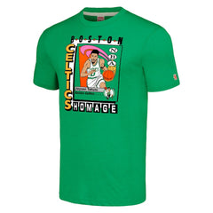 NBA - Jayson Tatum Boston Celtics Homage Unisex SkyBox Player Tri-Blend T-Shirt - Kelly Green