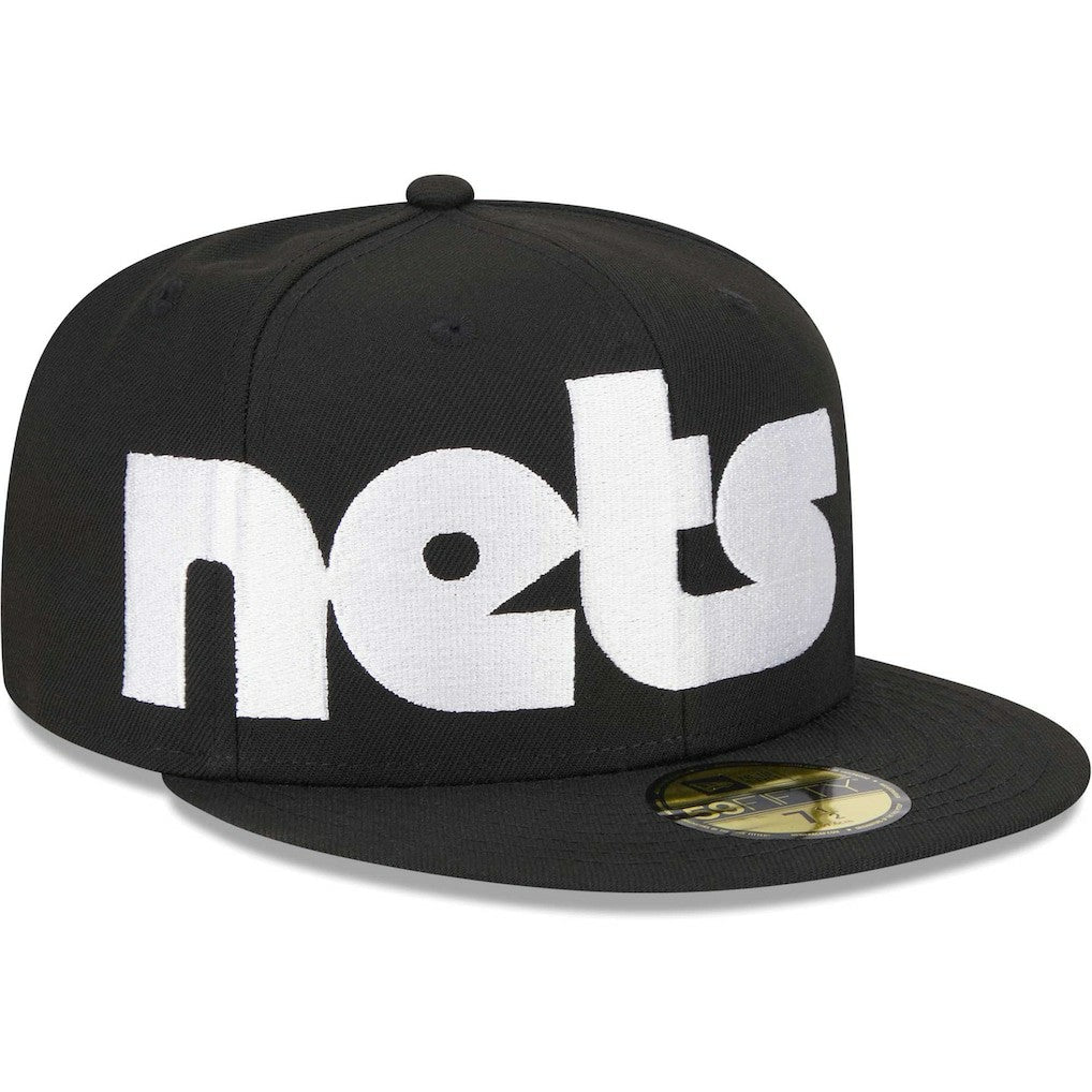 New Era - Brooklyn Nets Checkerboard UV 59FIFTY Fitted Hat - Black