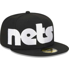 New Era - Brooklyn Nets Checkerboard UV 59FIFTY Fitted Hat - Black