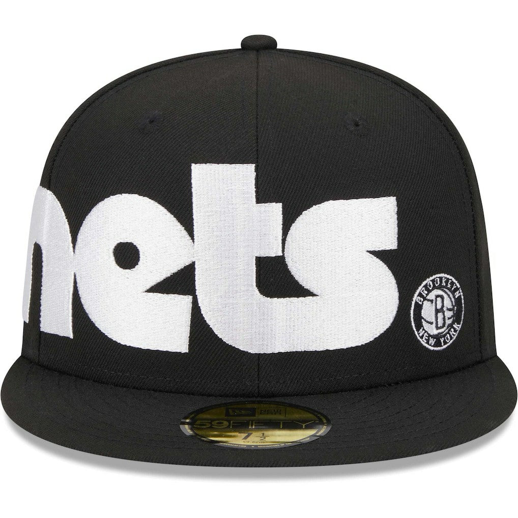 New Era - Brooklyn Nets Checkerboard UV 59FIFTY Fitted Hat - Black