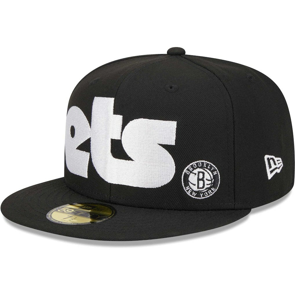 New Era - Brooklyn Nets Checkerboard UV 59FIFTY Fitted Hat - Black