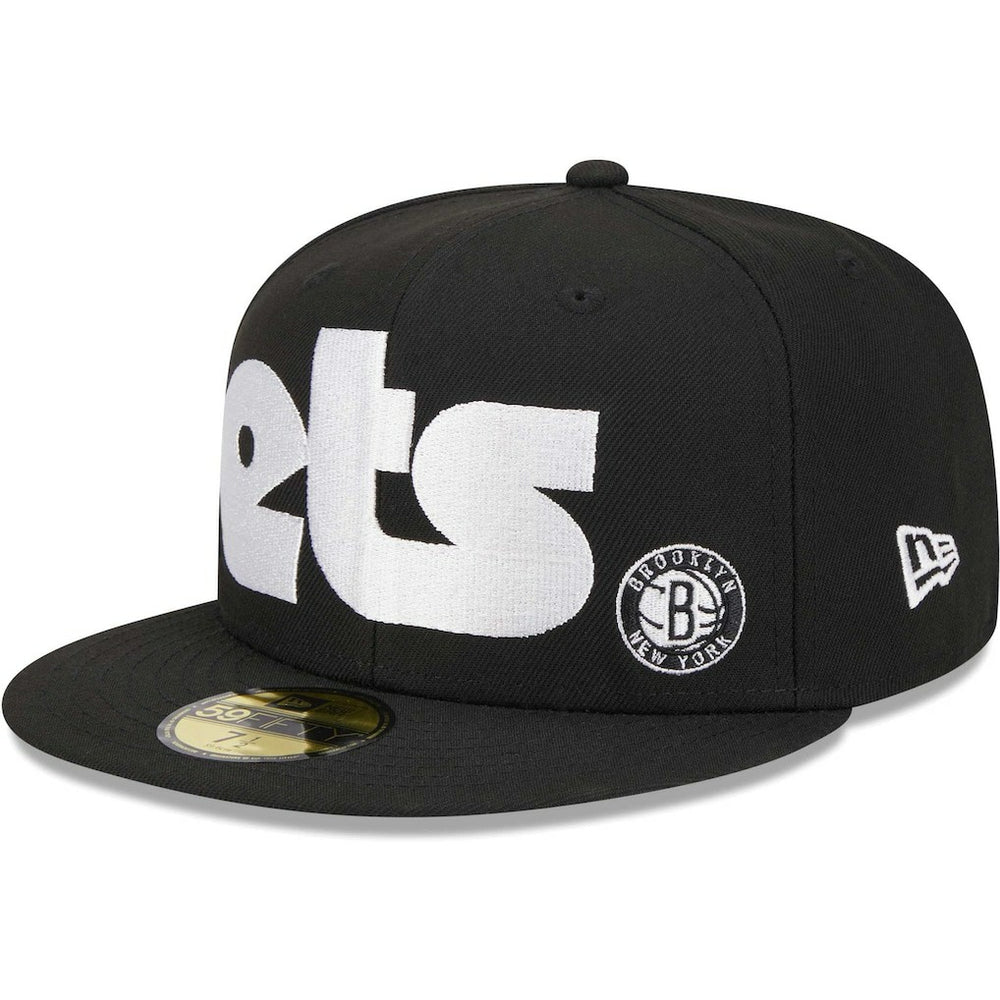 New Era - Brooklyn Nets Checkerboard UV 59FIFTY Fitted Hat - Black