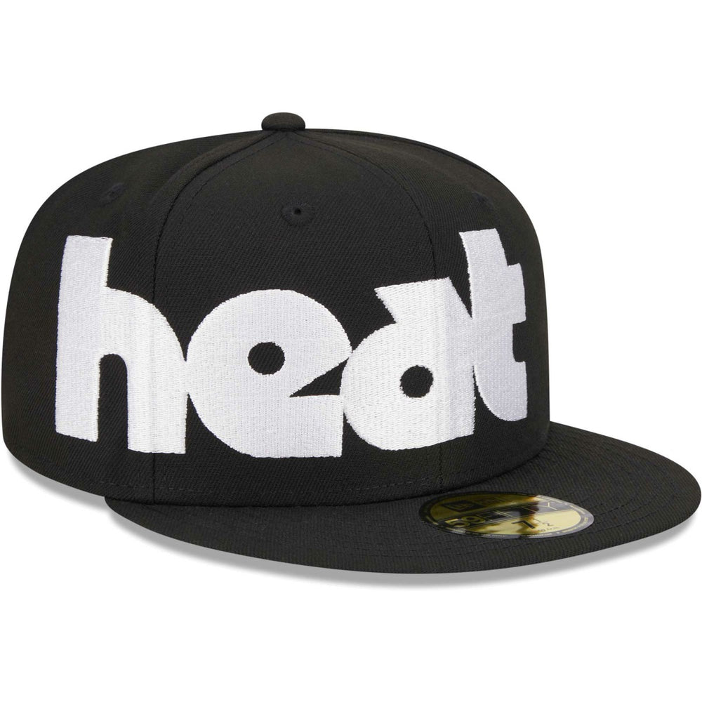 New Era - Miami Heat Checkerboard UV 59FIFTY Fitted Hat - Black