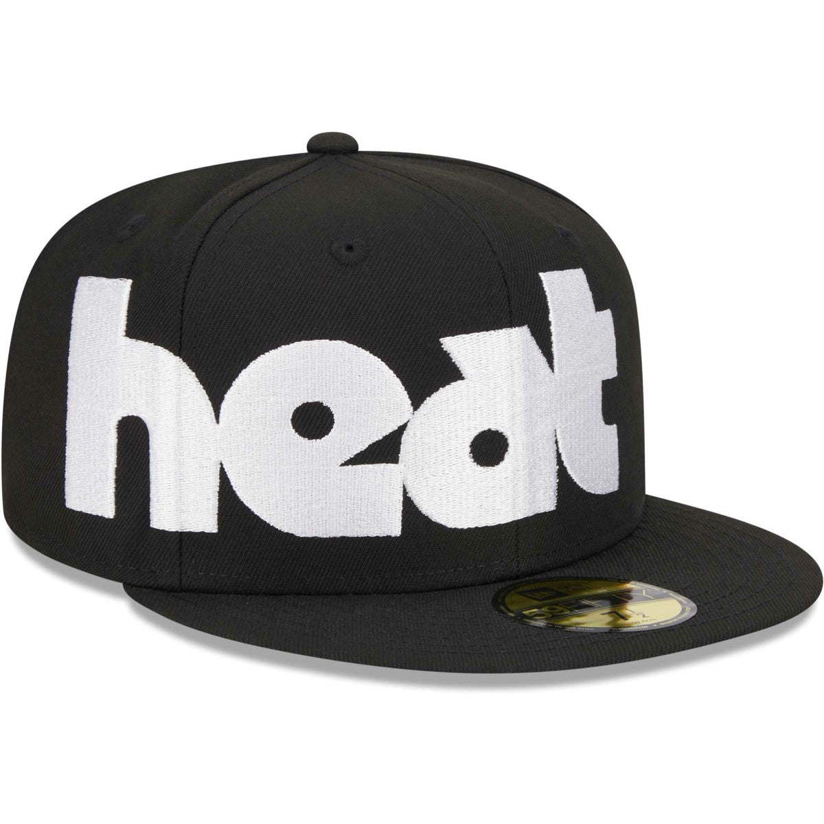 New Era - Miami Heat Checkerboard UV 59FIFTY Fitted Hat - Black