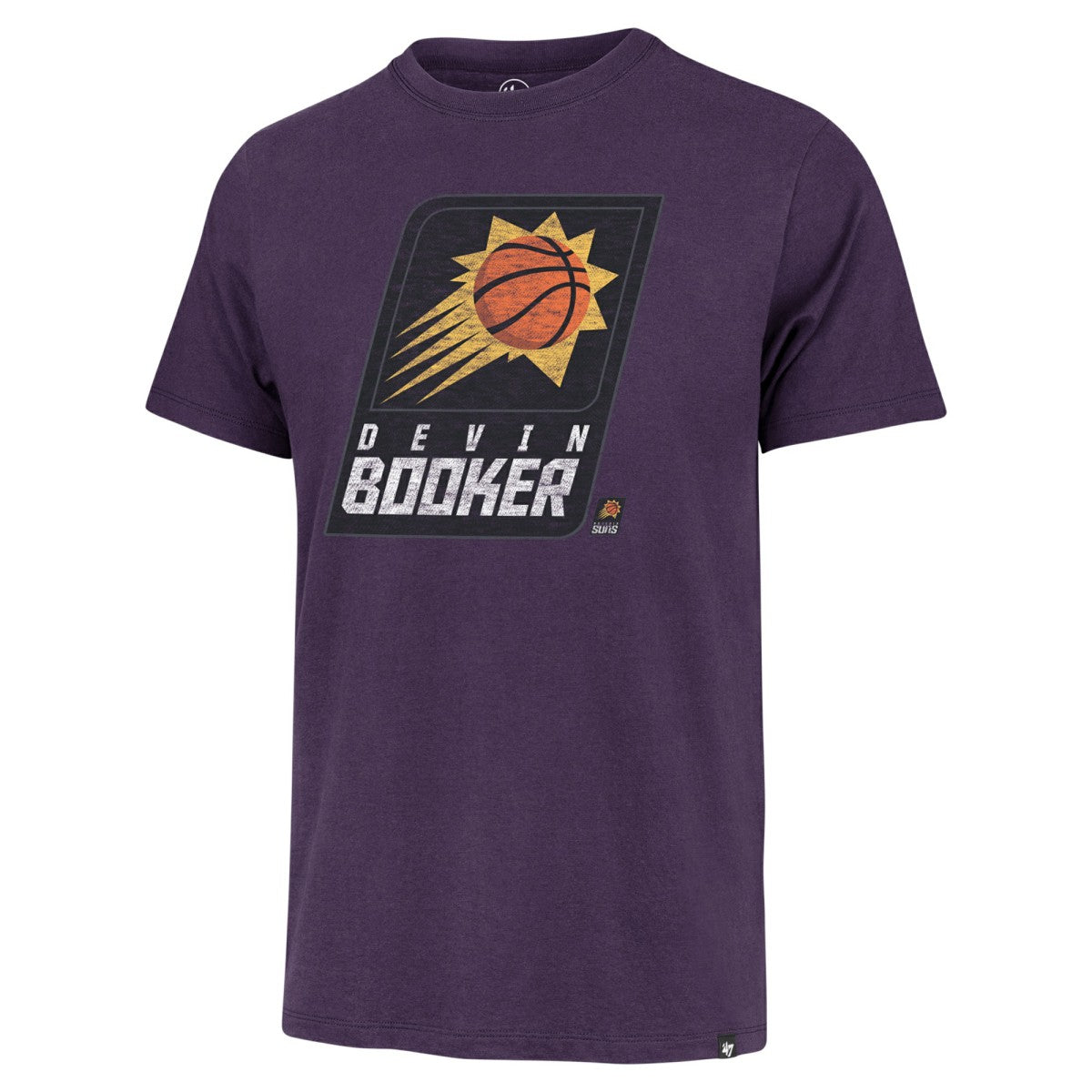 47 brand - Devin Booker Phoenix Suns '47 Player Logo Vintage T-Shirt - Purple