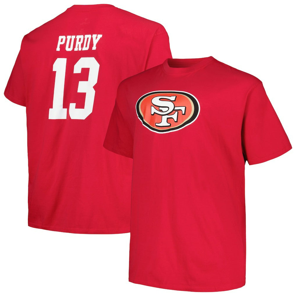 Brock Purdy San Francisco 49ers Big & Tall Player Name & Number T-Shirt Scarlet - Fanatics