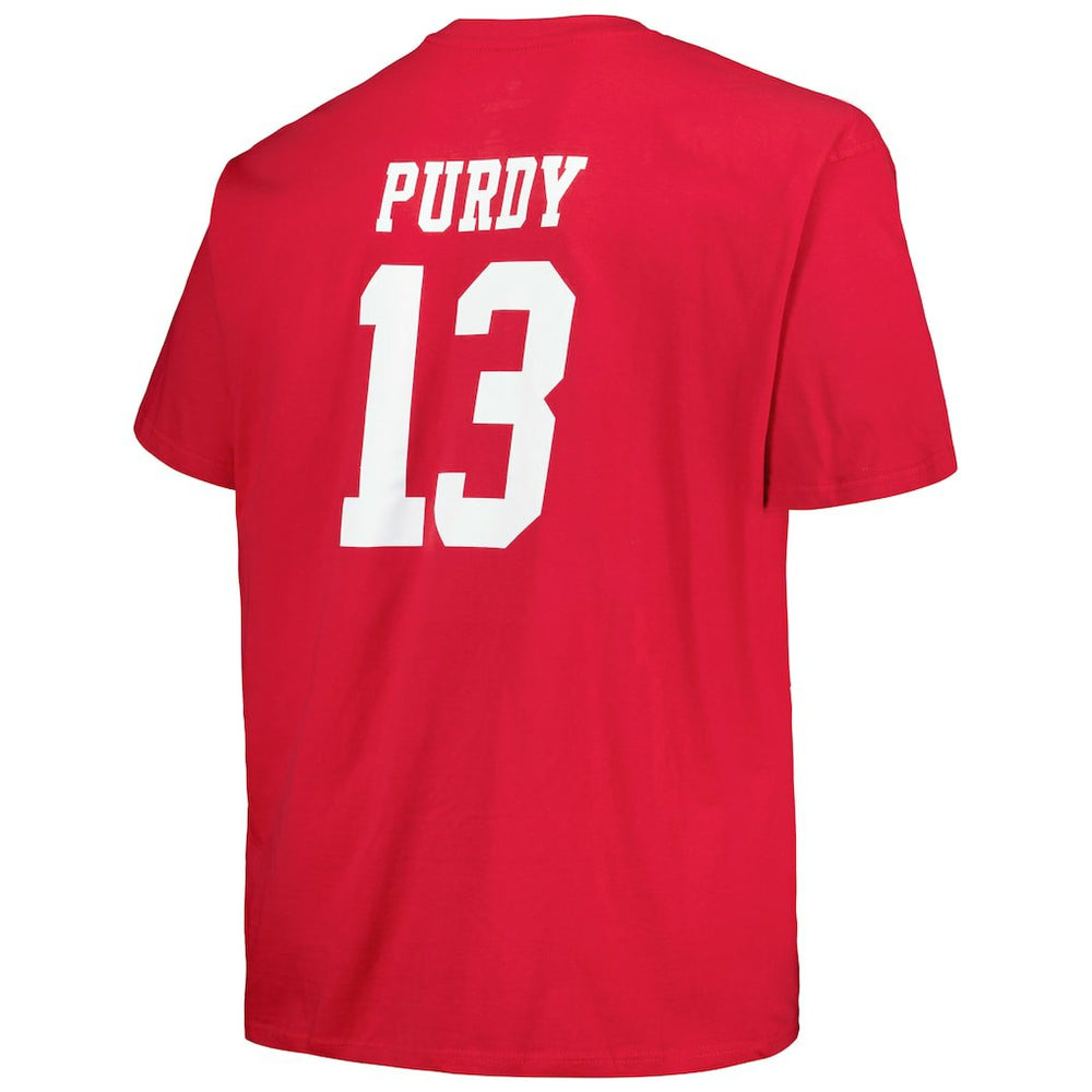 Brock Purdy San Francisco 49ers Big & Tall Player Name & Number T-Shirt Scarlet - Fanatics