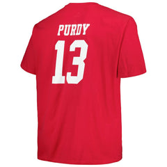 Brock Purdy San Francisco 49ers Big & Tall Player Name & Number T-Shirt Scarlet - Fanatics