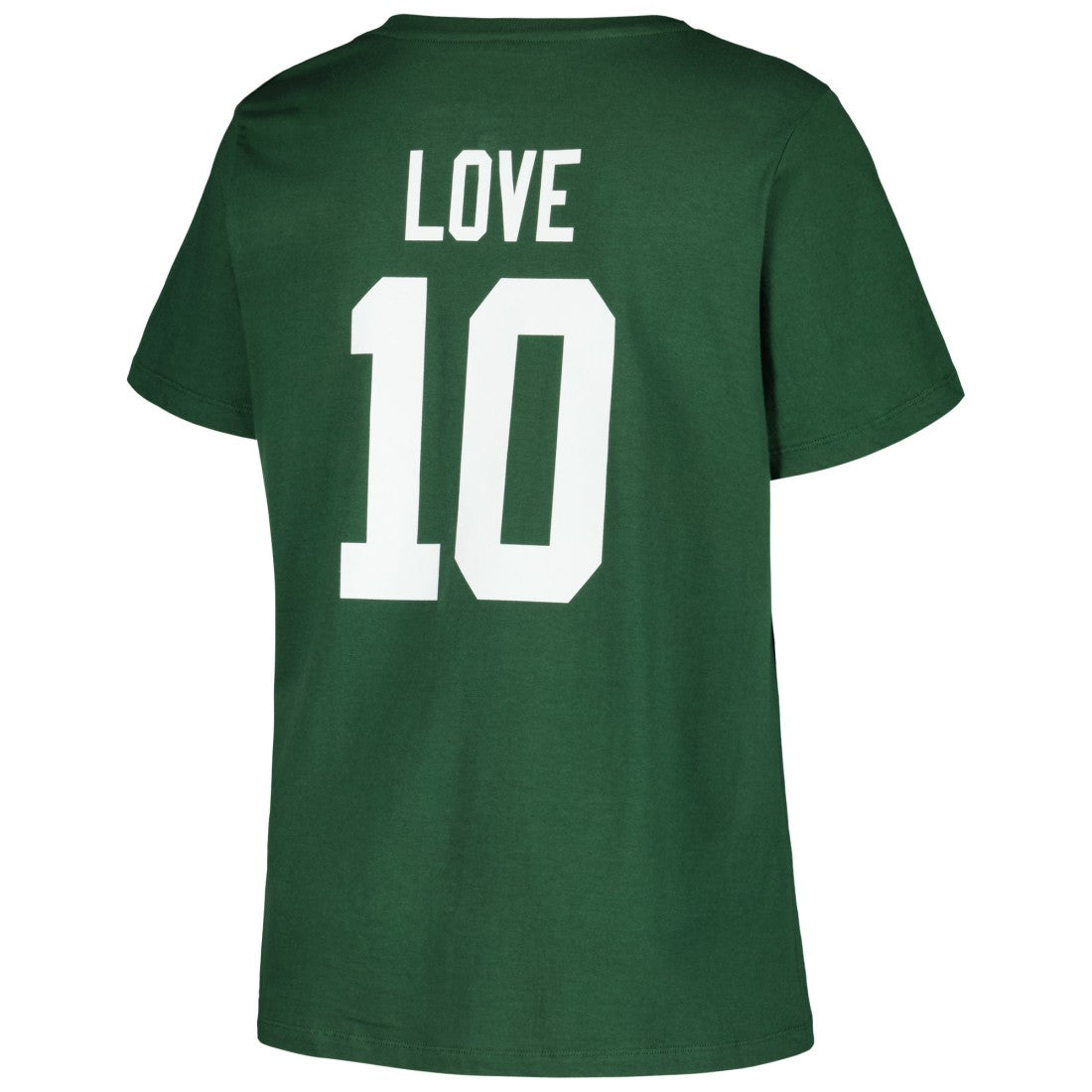 Jordan Love Green Bay Packers Women's Plus Size Name & Number V-Neck T-Shirt Green - Fanatics