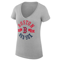 Boston Red Sox G-III 4Her by Carl Banks Women's Super-Slim Fit Lightweight City Graphic V-Neck T-Shirt Near Me