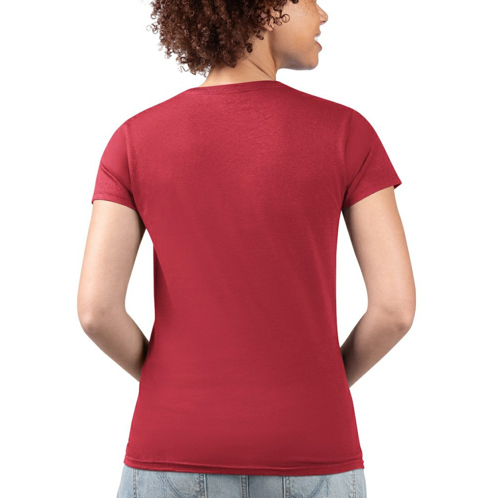 Philadelphia Phillies G-III 4Her by Carl Banks Women's Super-Slim Fit Lightweight City Graphic V-Neck T-Shirt Lifestyle