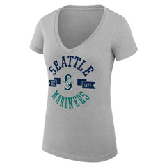 Seattle Mariners G-III 4Her by Carl Banks Women's Super-Slim Fit Lightweight City Graphic V-Neck T-Shirt Near Me