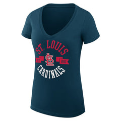 St. Louis Cardinals G-III 4Her by Carl Banks Women's Super-Slim Fit Lightweight City Graphic V-Neck T-Shirt for sale