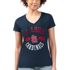 St. Louis Cardinals G-III 4Her by Carl Banks Women's Super-Slim Fit Lightweight City Graphic V-Neck T-Shirt for sale