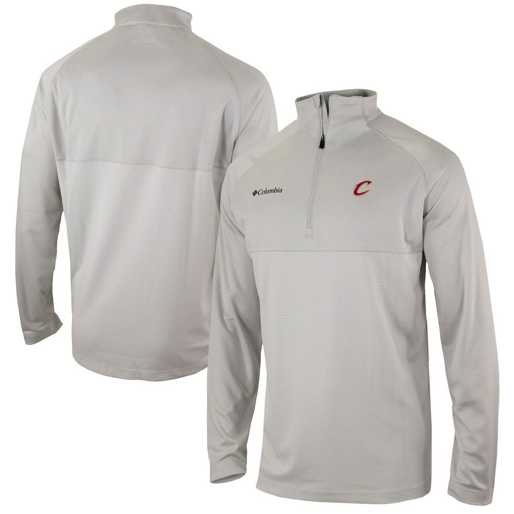 Columbia - Cleveland Cavaliers Omni-Wick Rockin' It Quarter-Zip Pullover Top - Heather Gray