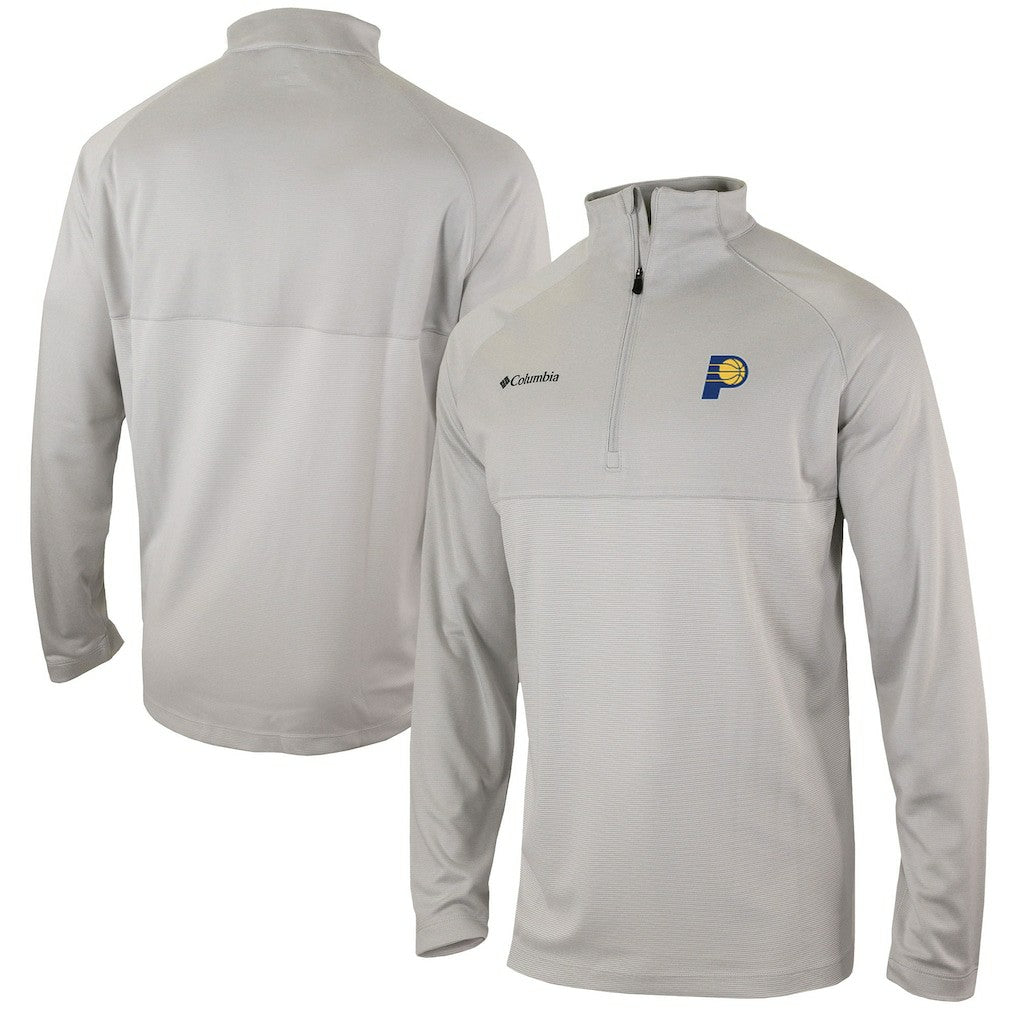 Columbia - Indiana Pacers Omni-Wick Rockin' It Quarter-Zip Pullover Top - Heather Gray