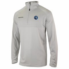 Columbia - Minnesota Timberwolves Omni-Wick Rockin' It Quarter-Zip Pullover Top - Heather Gray