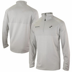 Columbia - Utah Jazz Omni-Wick Rockin' It Quarter-Zip Pullover Top - Heather Gray
