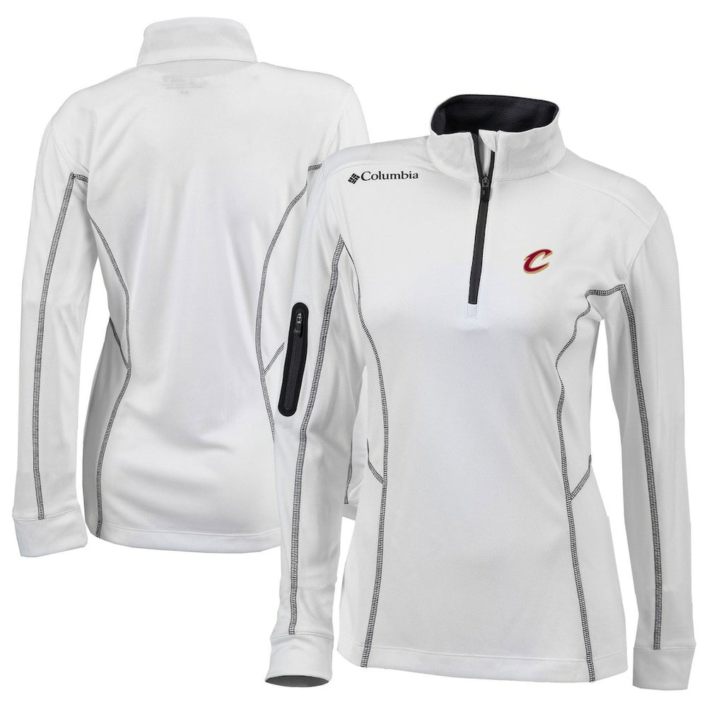 Columbia - Cleveland Cavaliers Women's Omni-Wick Shotgun Quarter-Zip Pullover Top - White