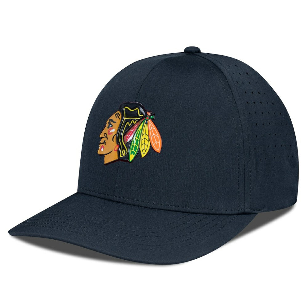 Chicago Blackhawks Levelwear Zeta Flex Hat Black