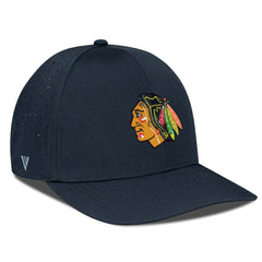 Chicago Blackhawks Levelwear Zeta Flex Hat Black