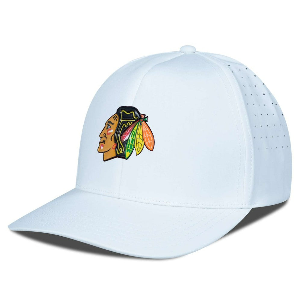 Chicago Blackhawks Levelwear Zeta Flex Hat White