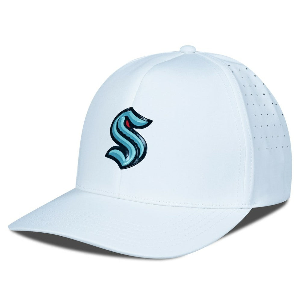 Seattle Kraken Levelwear Zeta Flex Hat White