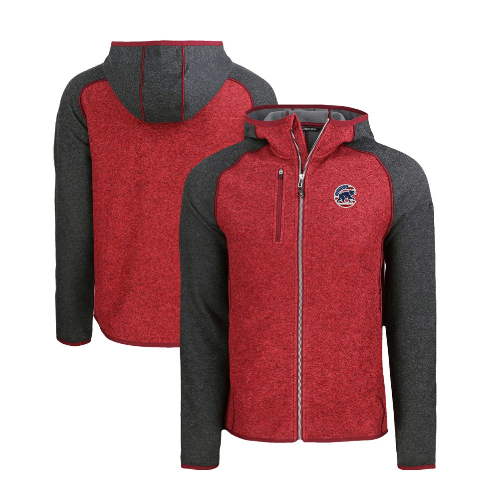 Chicago Cubs Cutter & Buck Stars & Stripes Mainsail Sweater-Knit Full-Zip Hoodie Online
