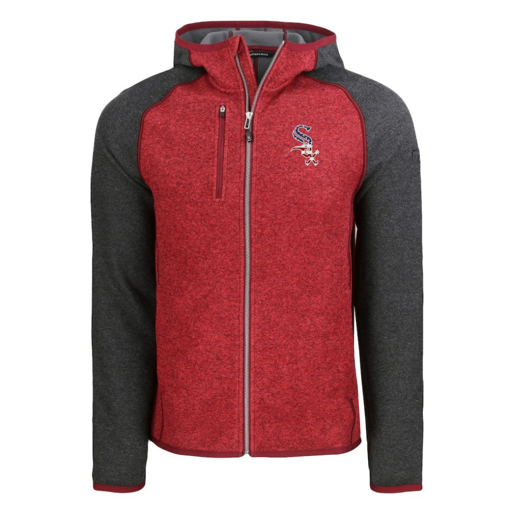 Chicago White Sox Cutter & Buck Stars & Stripes Mainsail Sweater-Knit Full-Zip Hoodie On Sale