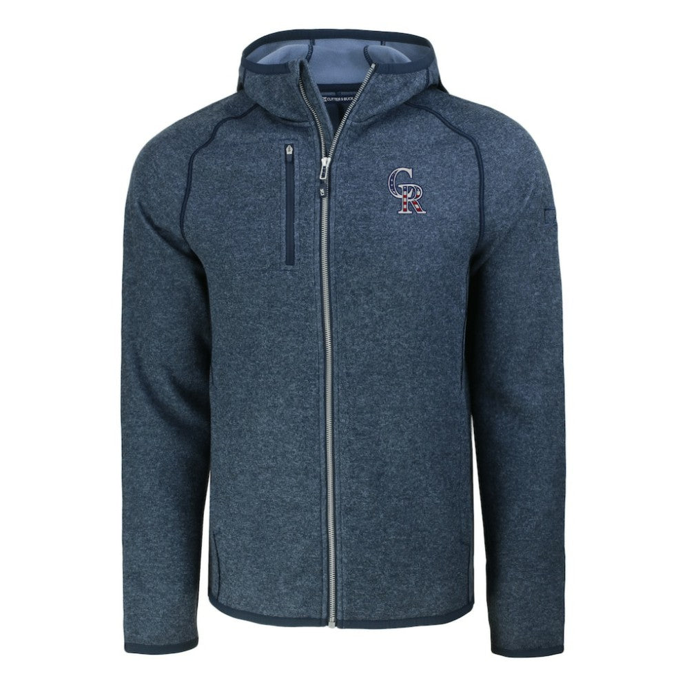 Colorado Rockies Cutter & Buck Stars & Stripes Mainsail Sweater-Knit Full-Zip Hoodie Near Me