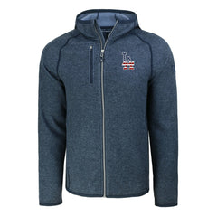 Los Angeles Dodgers Cutter & Buck Stars & Stripes Mainsail Sweater-Knit Full-Zip Hoodie discount