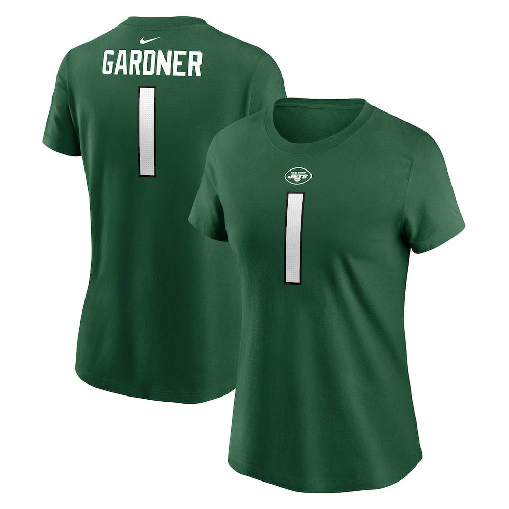 Sauce Gardner New York Jets Women's Player Name & Number T-Shirt Green - Nike