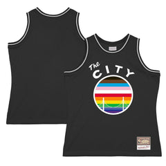 Mitchell & Ness - Golden State Warriors Hardwood Classic Pride Jersey - Black
