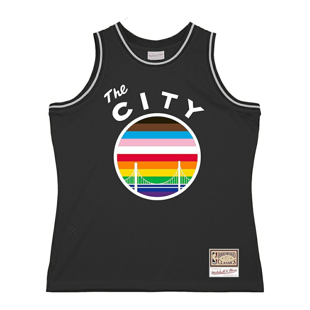 Mitchell & Ness - Golden State Warriors Hardwood Classic Pride Jersey - Black
