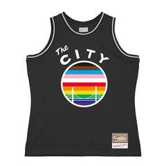 Mitchell & Ness - Golden State Warriors Hardwood Classic Pride Jersey - Black