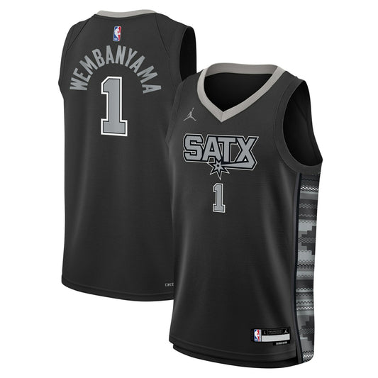 Victor Wembanyama San Antonio Spurs Jordan Brand Youth Swingman Jersey - Statement Edition - Black sale | NBA Jerseys